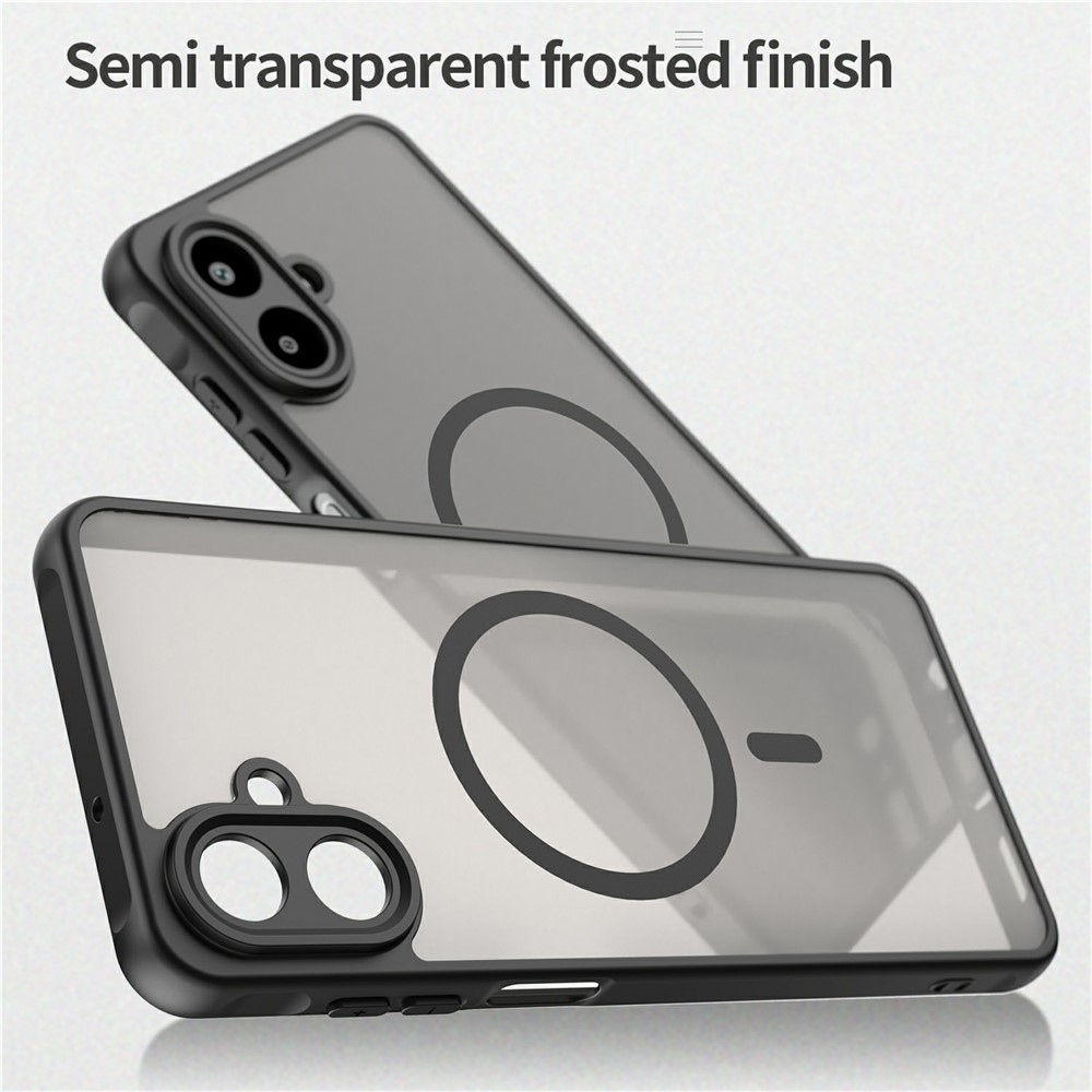 Case matný gélový obal s MagSafe na Samsung Galaxy A07 4G - čierny