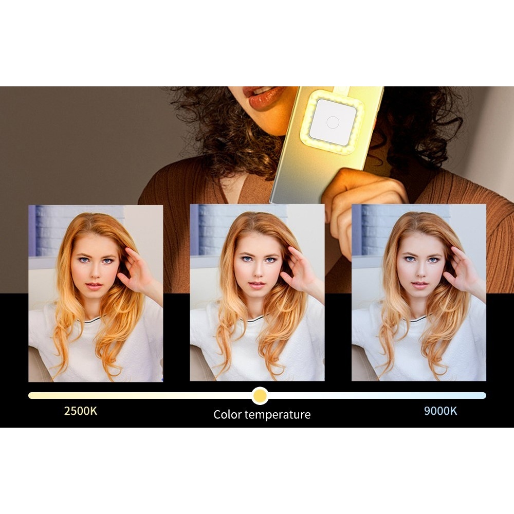 V18 magnetické prisvetľovacie LED svetlo na mobil - biele