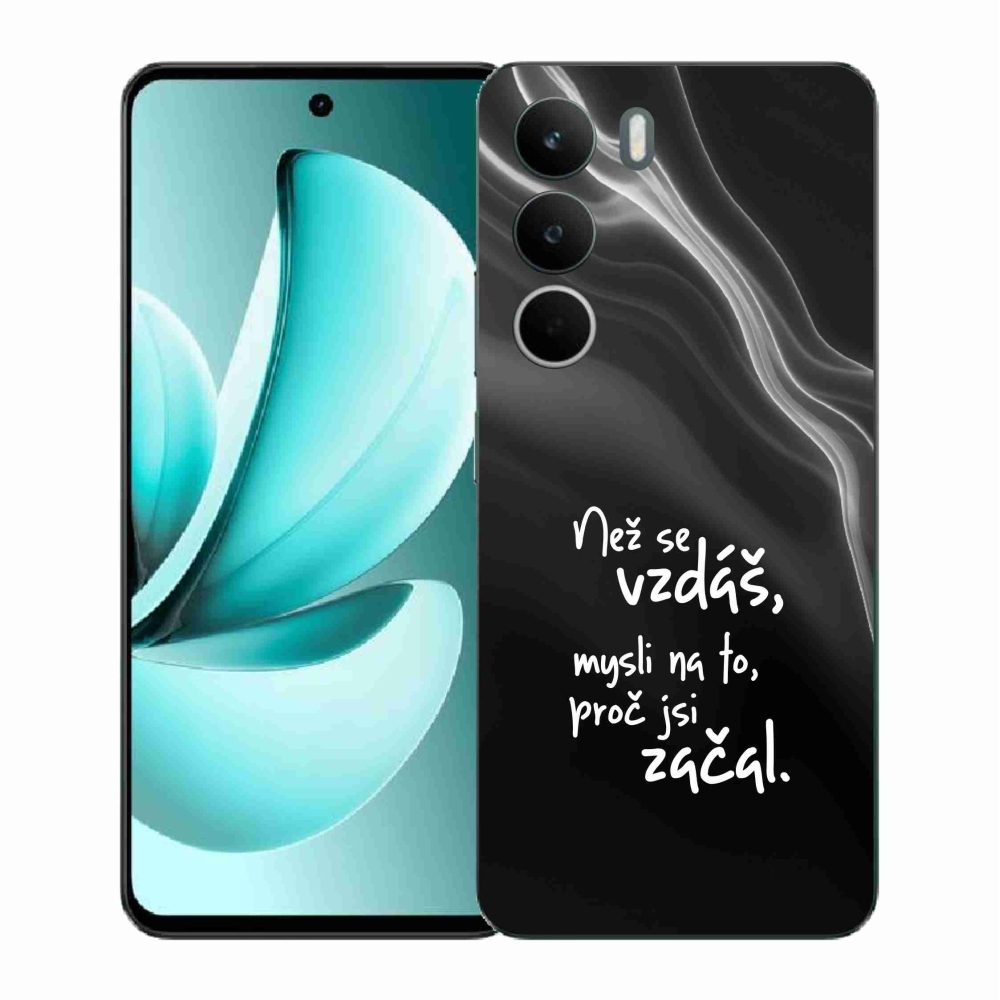 Gélový kryt mmCase na Realme C71 - citát 2 čierne pozadie