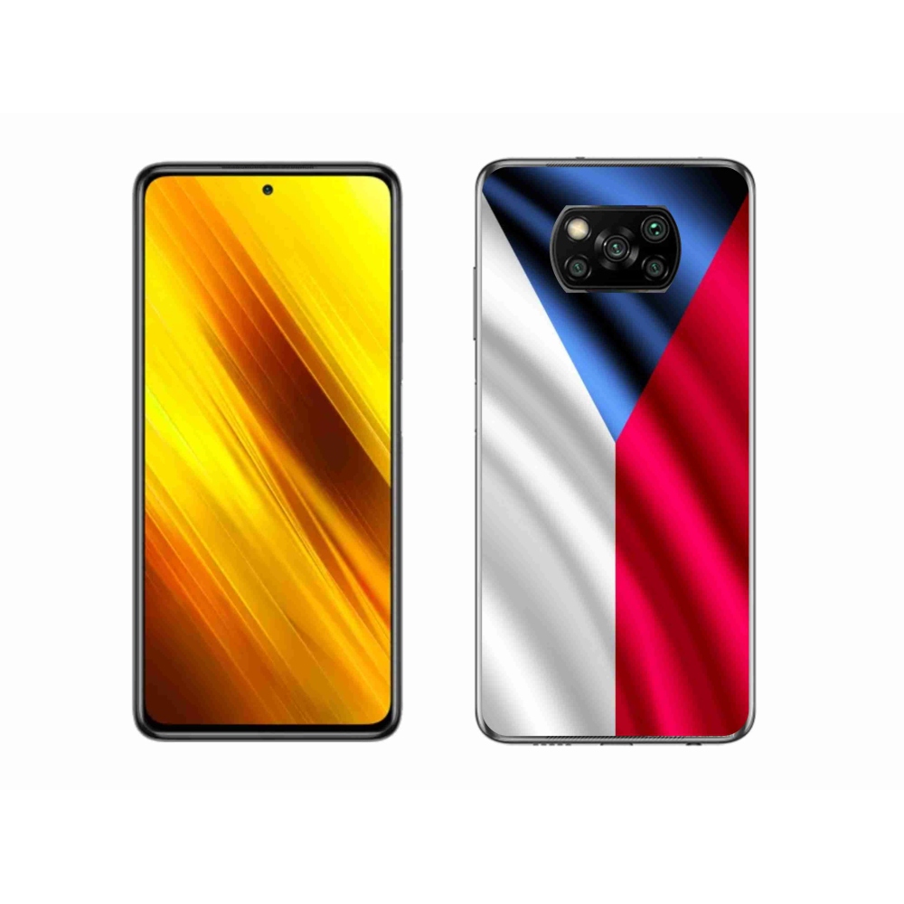 Gélový kryt mmCase na mobil Xiaomi Poco X3 - česká vlajka