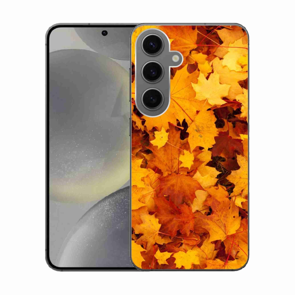 Gélový kryt mmCase na Samsung Galaxy S24 - javorové listy