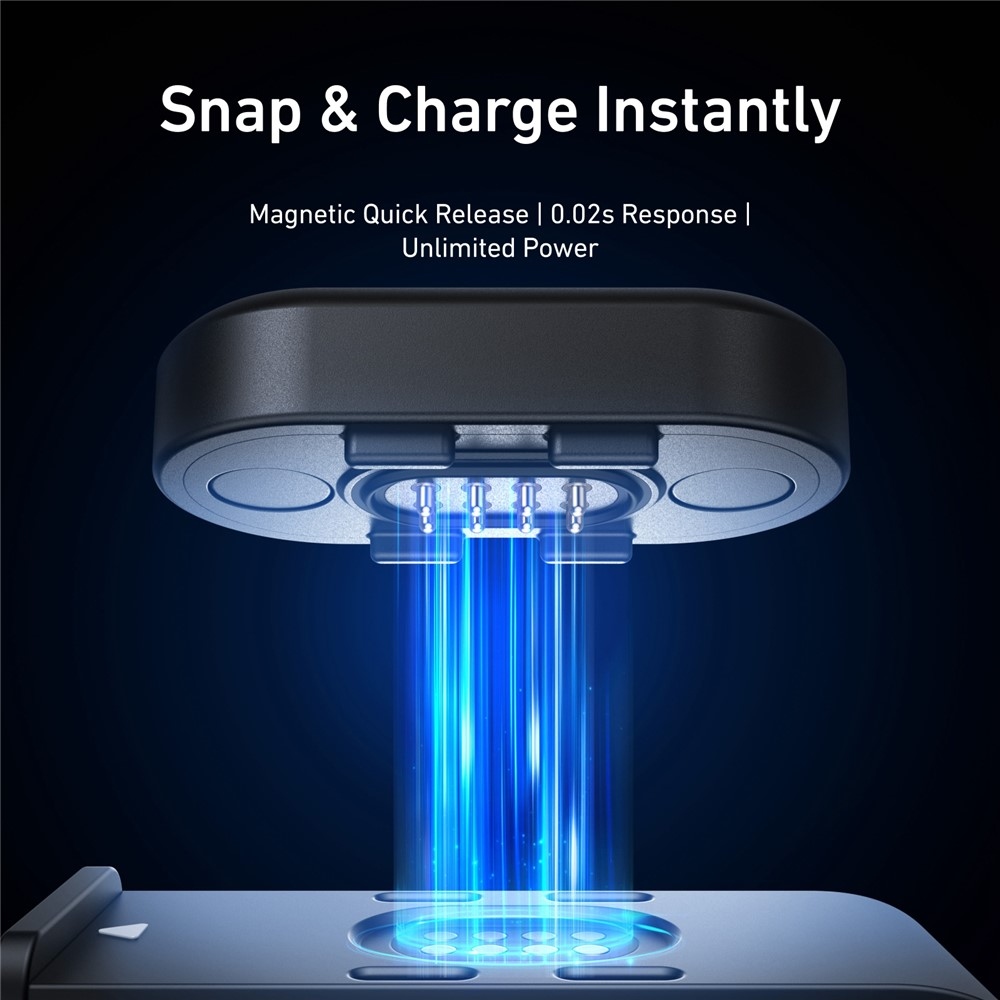 TELESIN magnetický nabíjací kábel s bočnou krytkou pre GoPro Hero 13/12/11/10/9