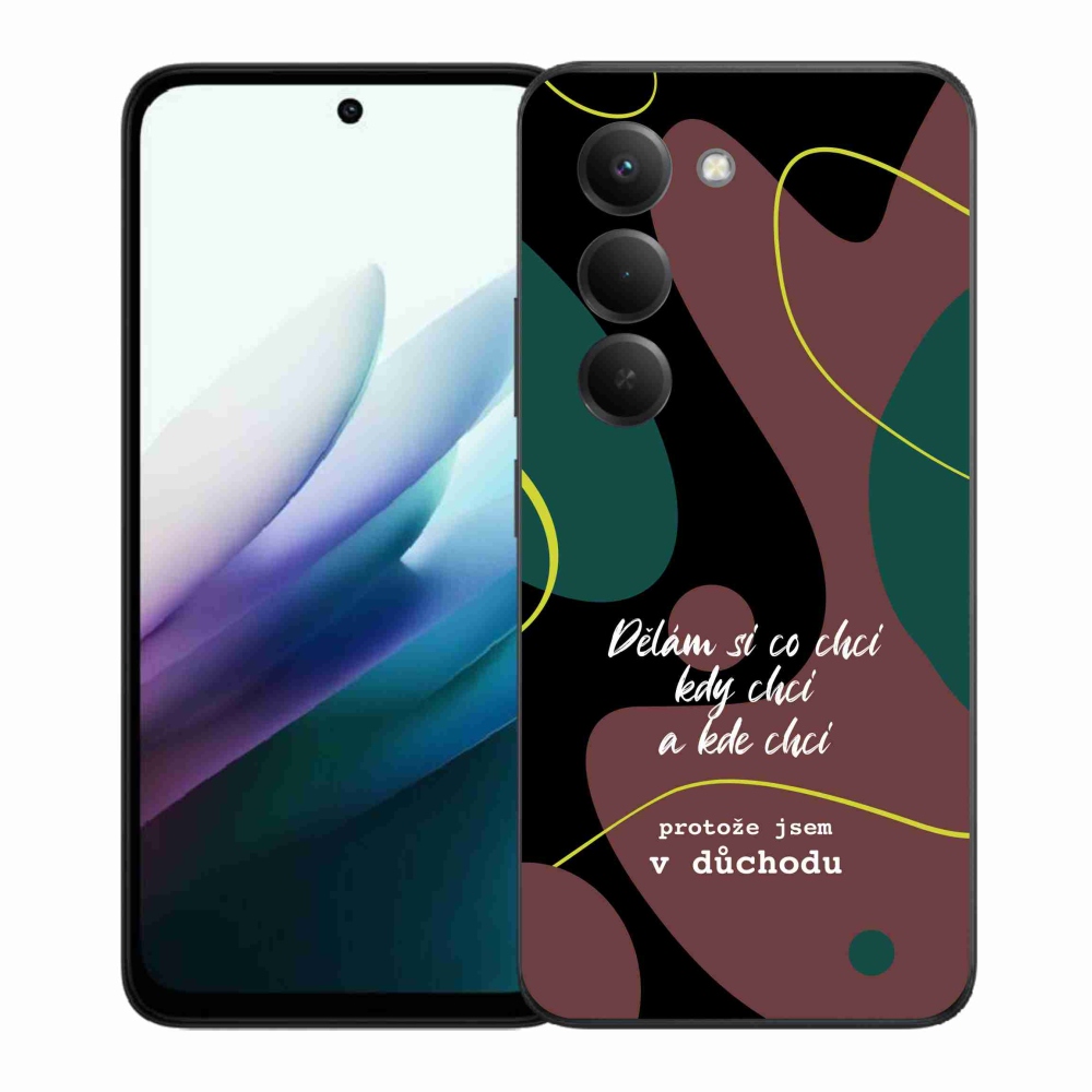 Gélový kryt mmCase na Xiaomi Redmi 15 4G/5G (171mm) - vtipný text 10 čierne pozadie