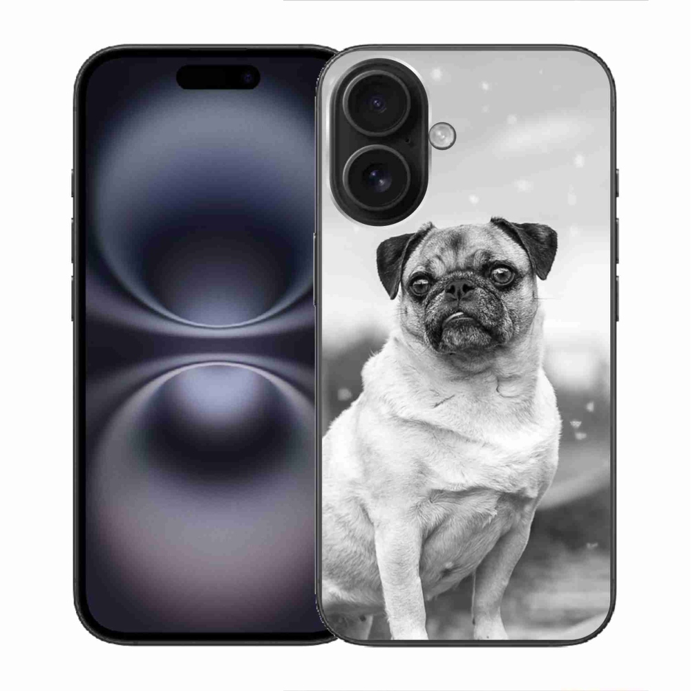 Gélový obal mmCase na iPhone 16 - mops