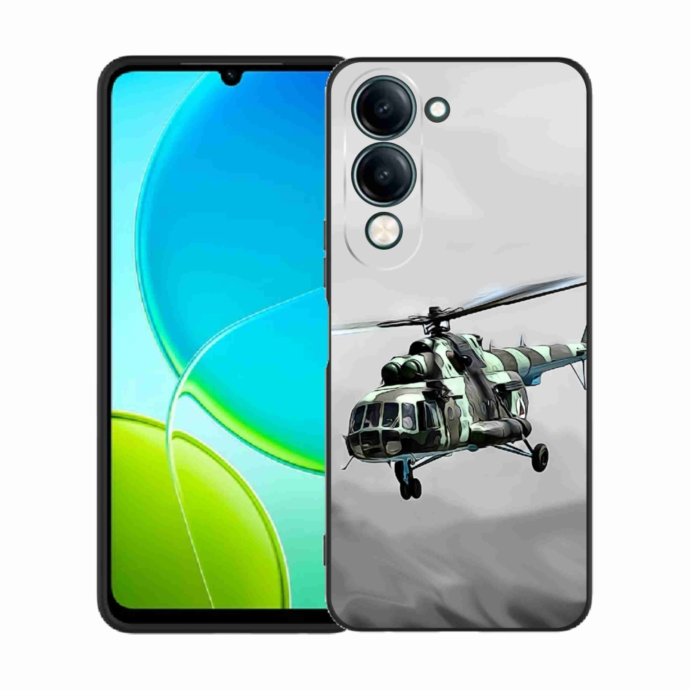Gélový kryt mmCase na Vivo Y29s 5G - vojenský vrtuľník