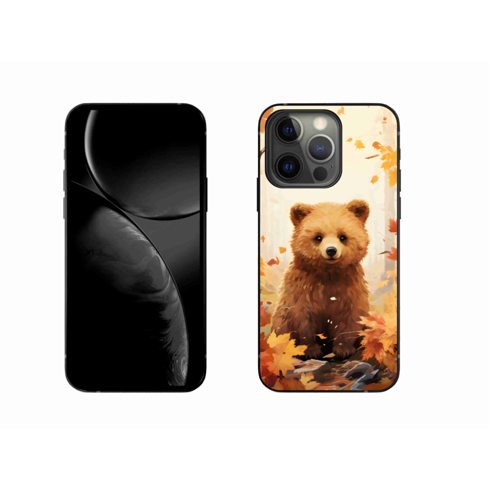 Gélový kryt mmCase na iPhone 13 Pro - medveď v lese