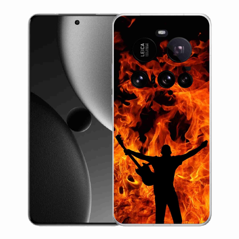 Gélový kryt mmCase na Xiaomi 15 Ultra - muzikant a oheň