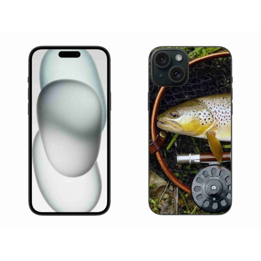 Gélový obal mmCase na iPhone 15 Plus - pstruh 2