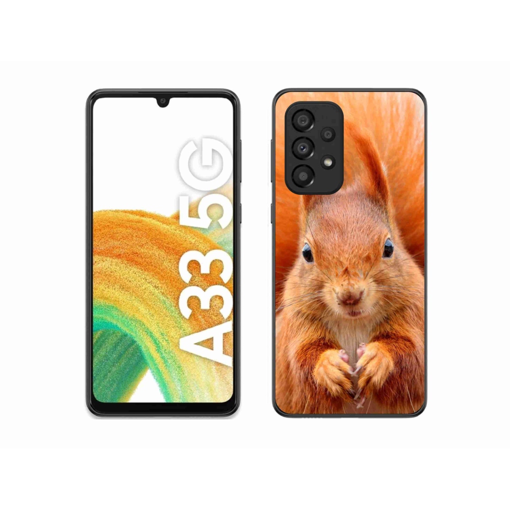 Gélový kryt mmCase na Samsung Galaxy A33 5G - veverička