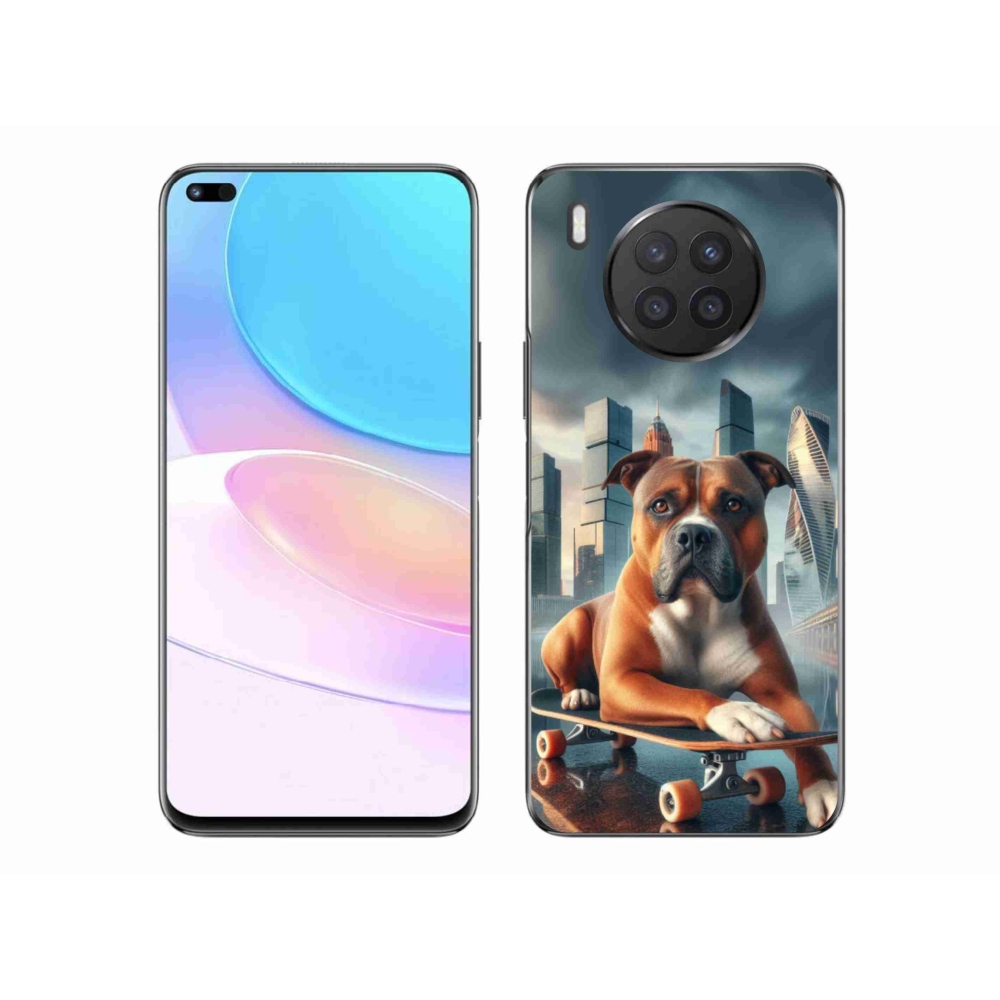 Gélový kryt mmCase na Honor 50 Lite - pes na skateboarde