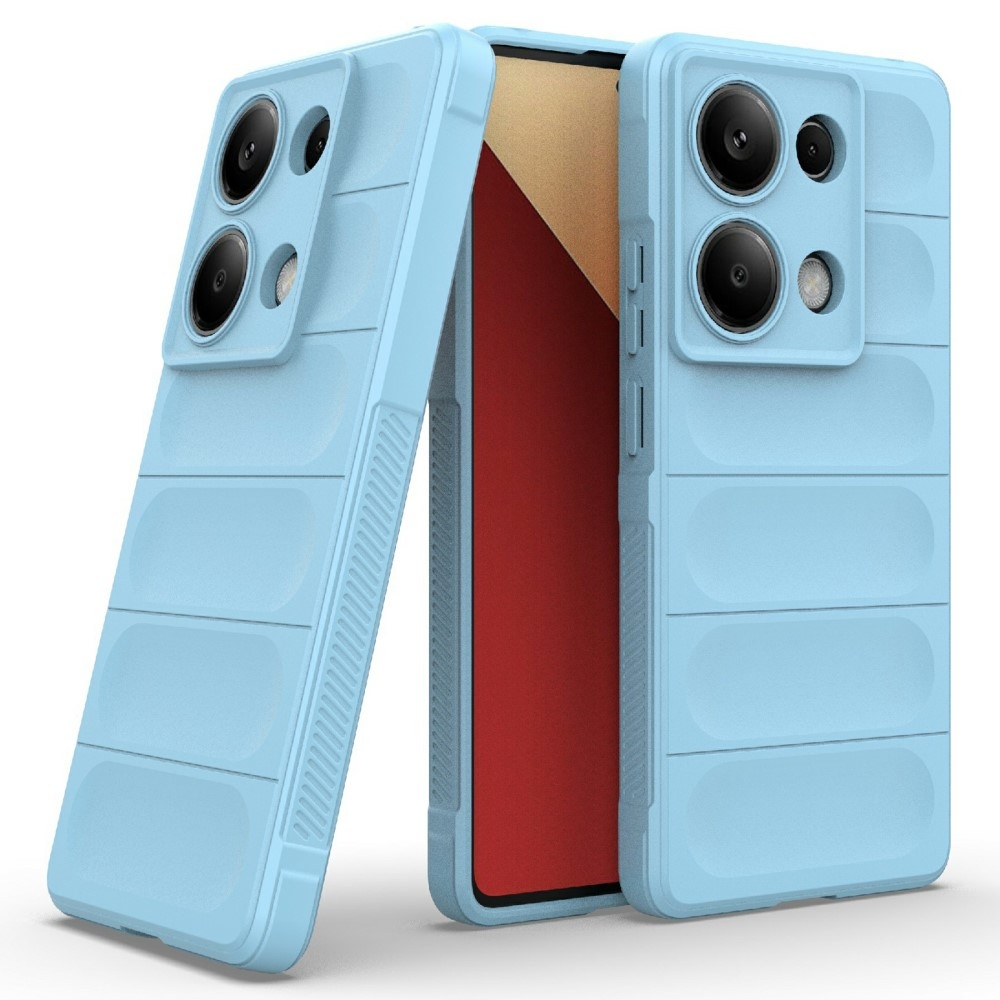 Rugg odolný gélový obal na Xiaomi Redmi Note 14S - svetlomodrý