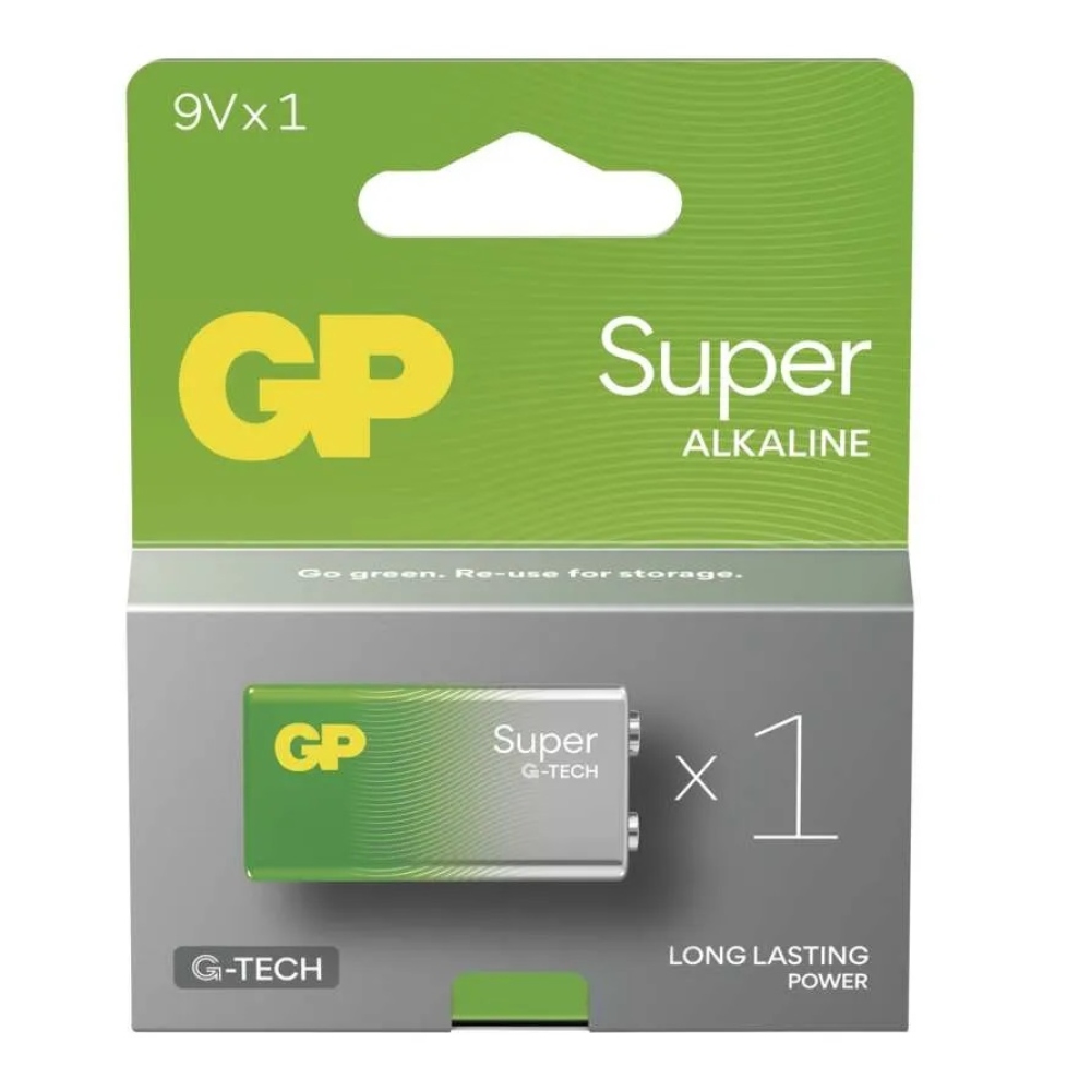 Alkalická batéria GP Super 9V (6LR61)