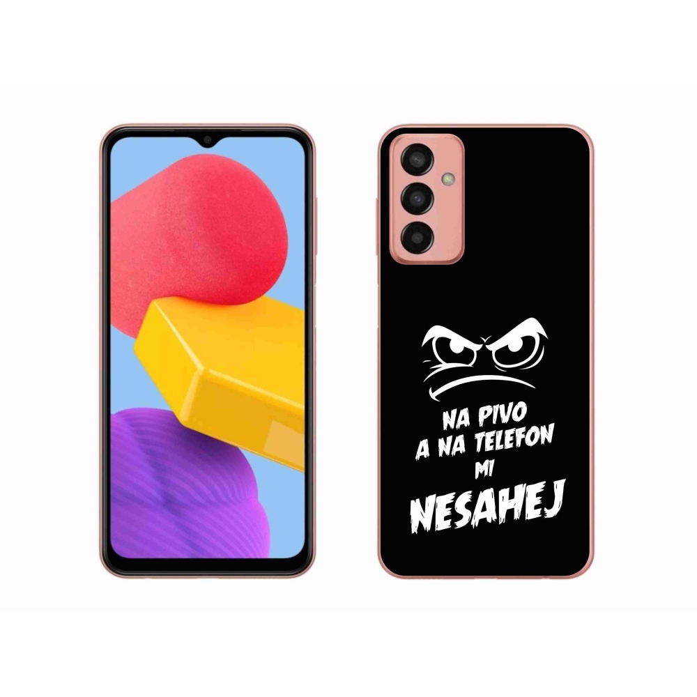 Gélový kryt mmCase na Samsung Galaxy M13 - pivný motív 2 čierne pozadie