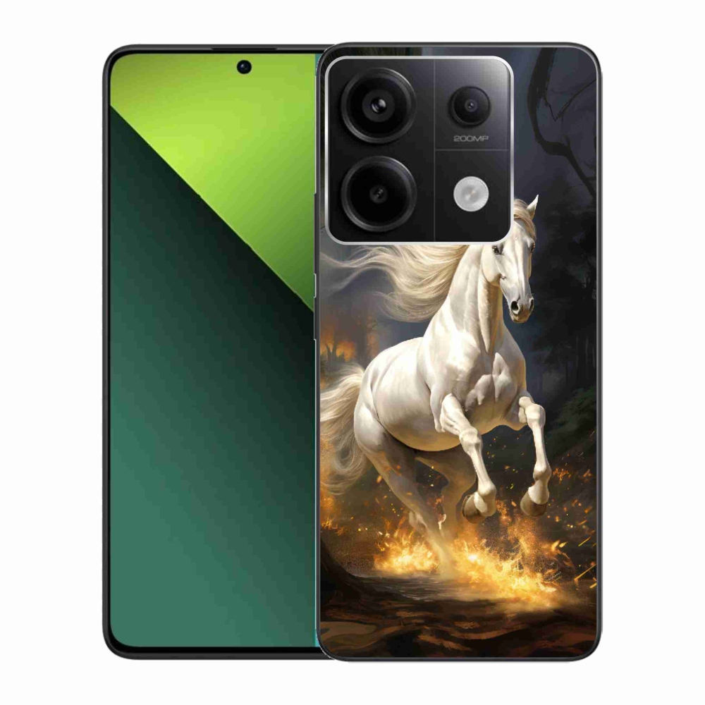 Gélový kryt mmCase na Xiaomi Redmi Note 13 Pro 5G/Poco X6 5G - biely kôň 2