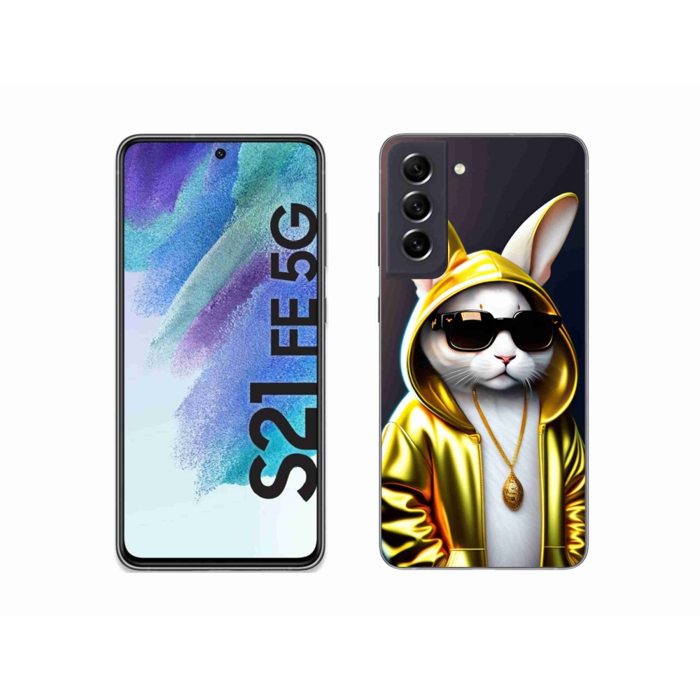 Gélový kryt mmCase na Samsung Galaxy S21 FE 5G - mačka boss