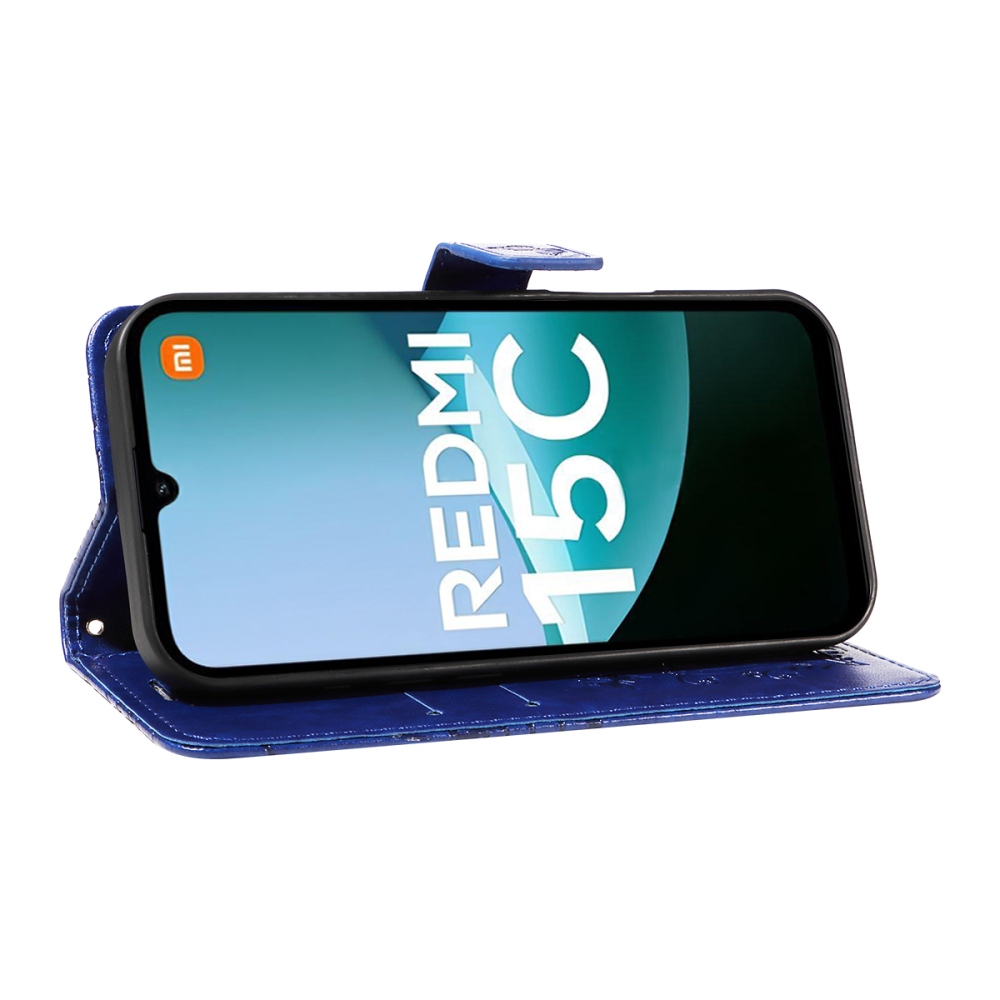 Big Butterfly knižkové púzdro na Xiaomi Redmi 15C 4G/5G (173mm) - modré