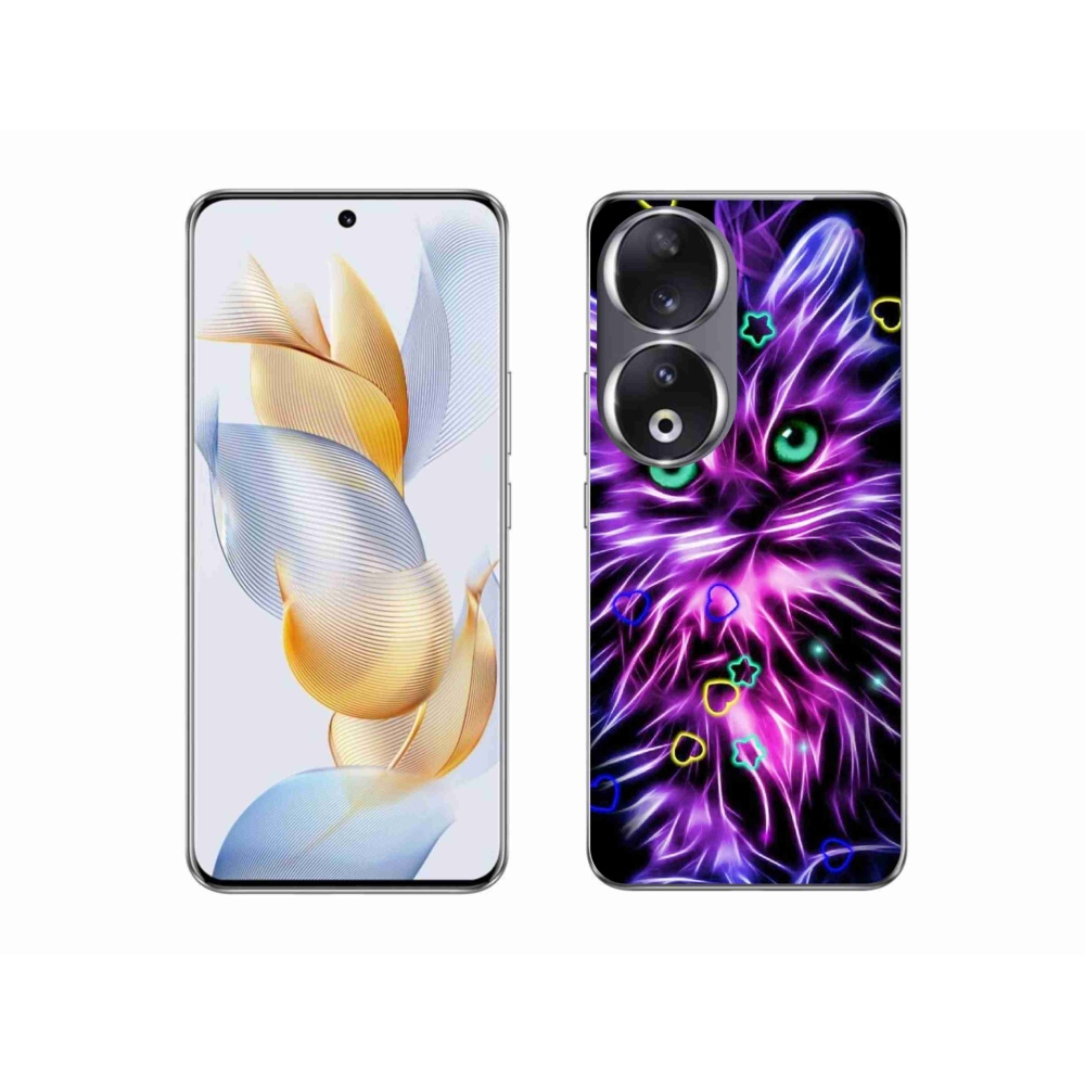 Gélový kryt mmCase na Honor 90 - abstraktná mačka