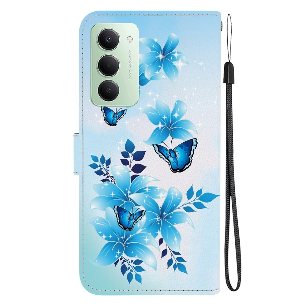 Versatile knižkové puzdro na Xiaomi Redmi 15 4G (171mm) - modrí motýle
