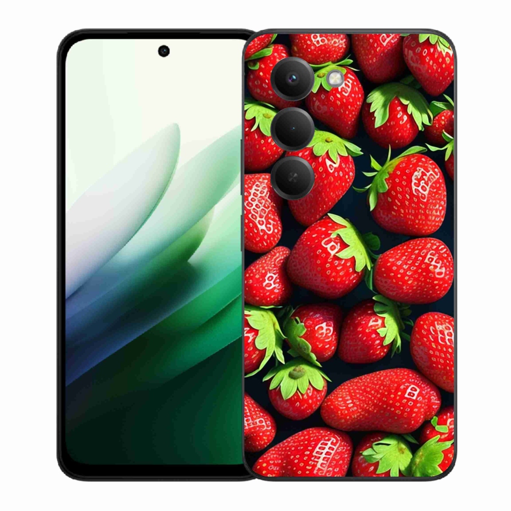 Gélový kryt mmCase na Xiaomi Redmi 15 5G (169mm) - jahody