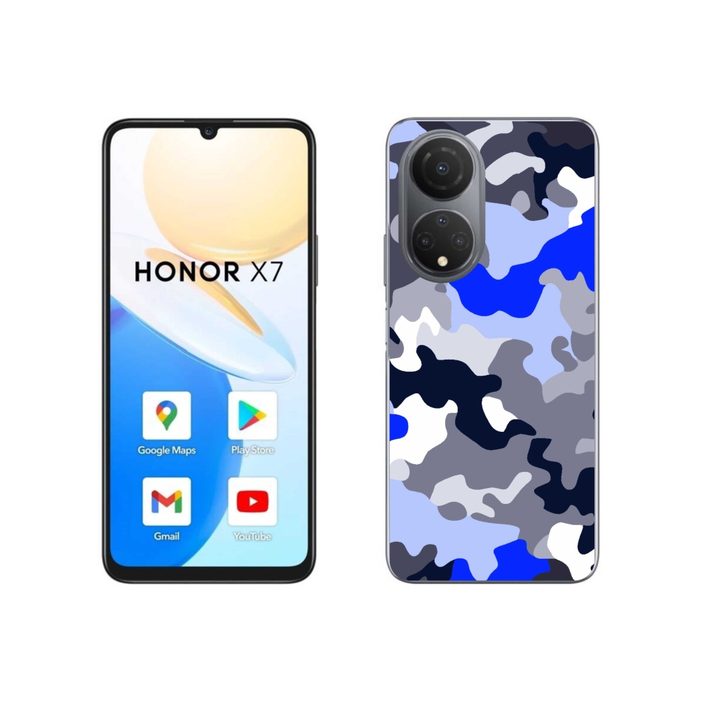 Gélový kryt mmCase na Honor X7 - maskáčový vzor 8