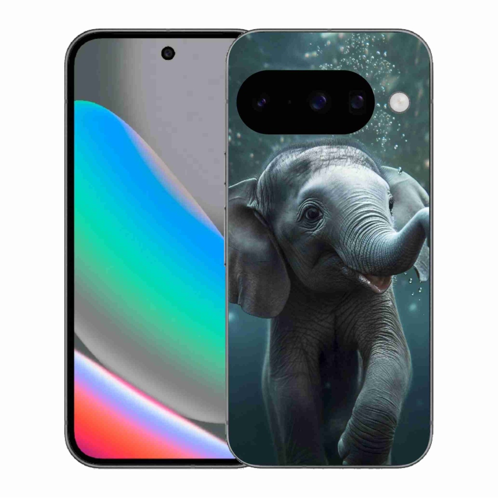 Gélový kryt mmCase na Google Pixel 10 - sloník pod vodou