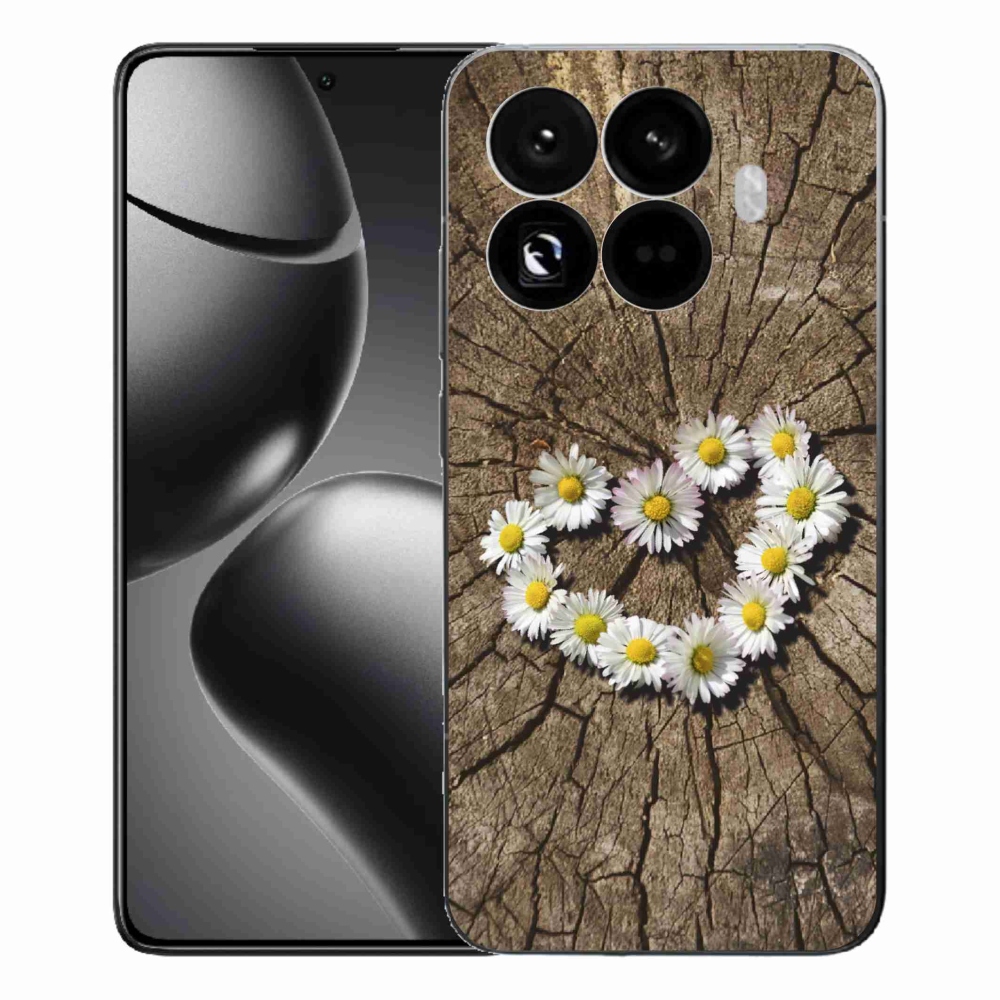 Gélový kryt mmCase na Xiaomi 15T Pro - srdce z margaréty