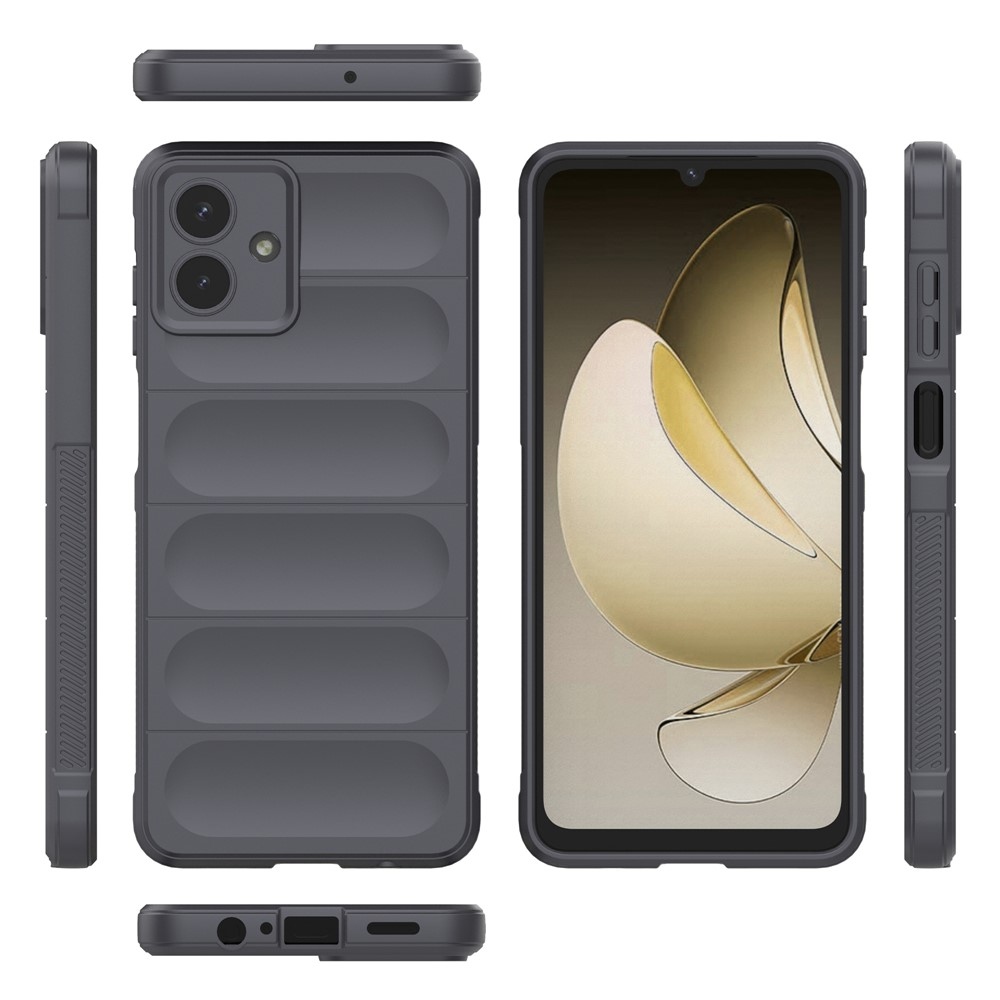 Rugg odolný gélový obal na Samsung Galaxy A07 4G - tmavosivý