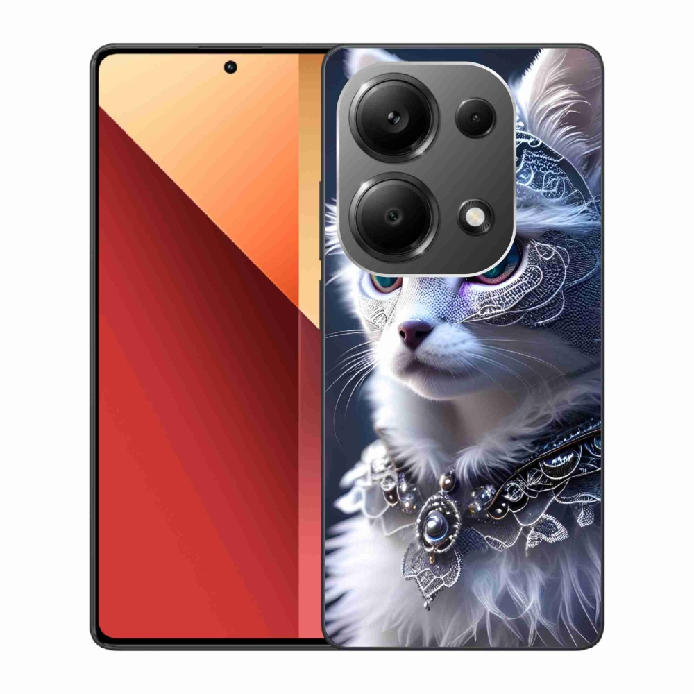 Gélový kryt mmCase na Xiaomi Redmi Note 13 Pro 4G/Poco M6 Pro - biela mačka
