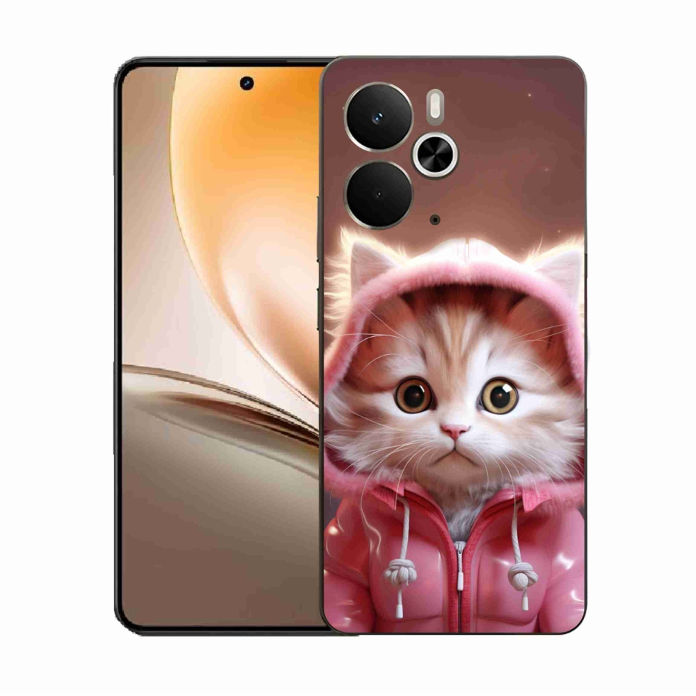 Gélový kryt mmCase na Realme 14 5G - roztomilé mačiatko 3