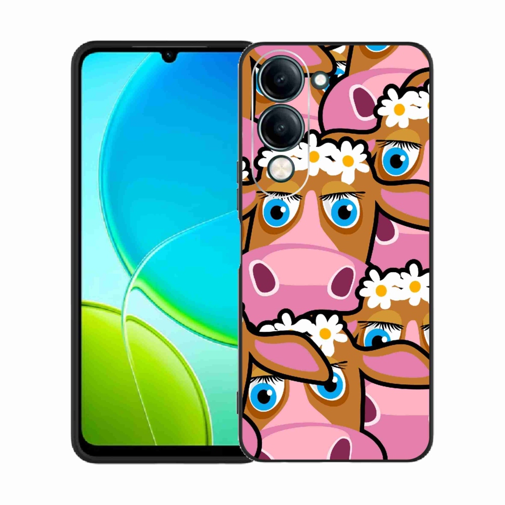 Gélový kryt mmCase na Vivo Y29s 5G - kreslené kravičky