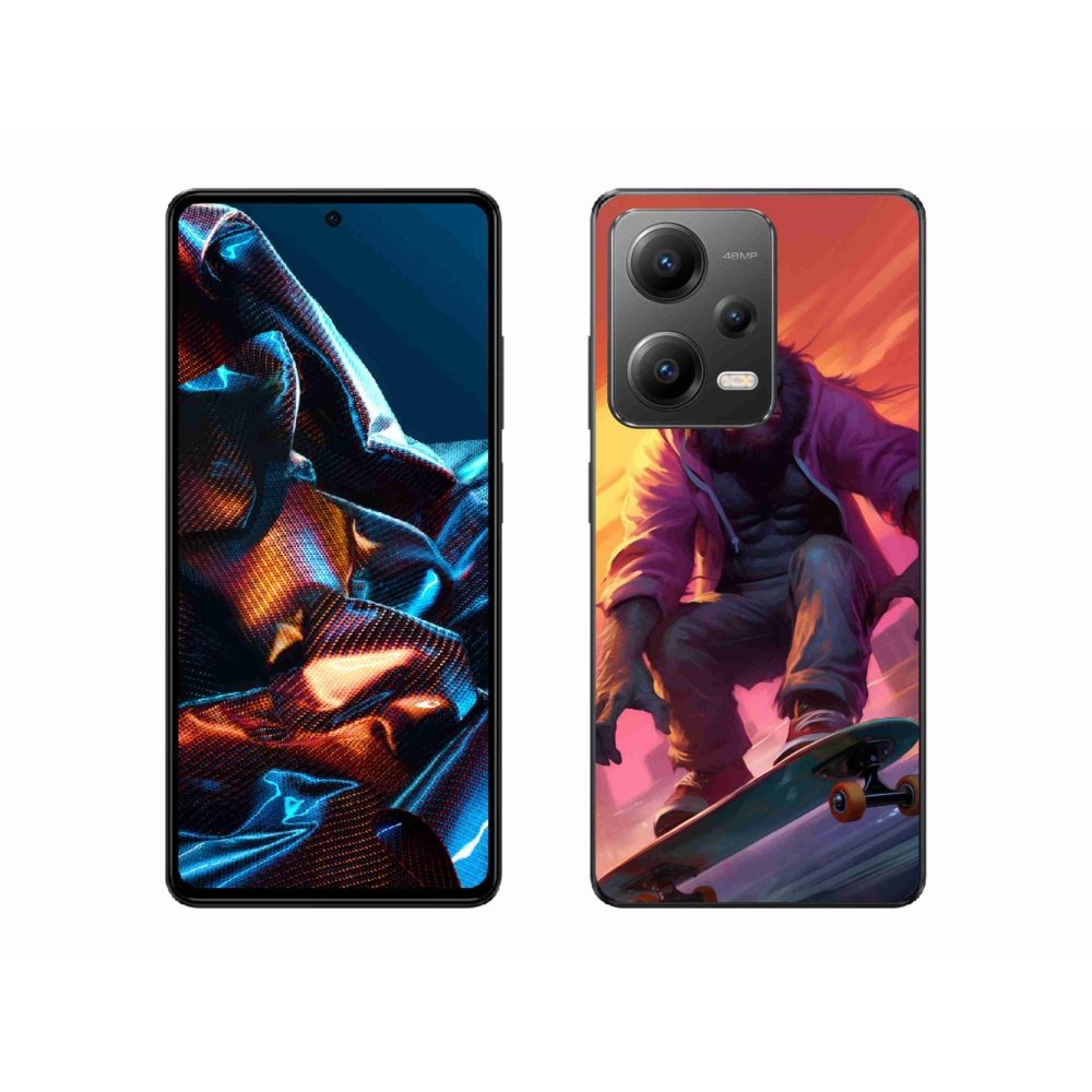 Gélový kryt mmCase na Xiaomi Redmi Note 12 Pro 5G - gorila na skateboarde