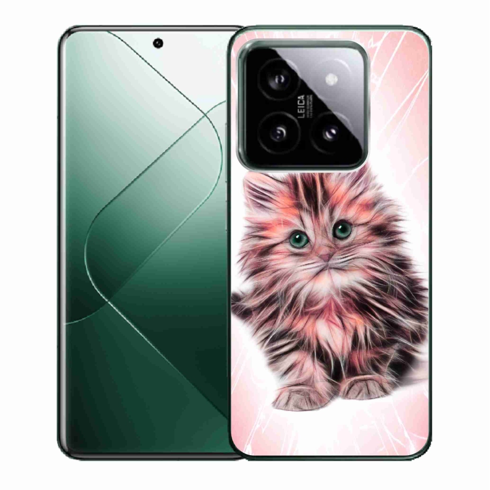 Gélový kryt mmCase na Xiaomi 14 - roztomilé mačiatko