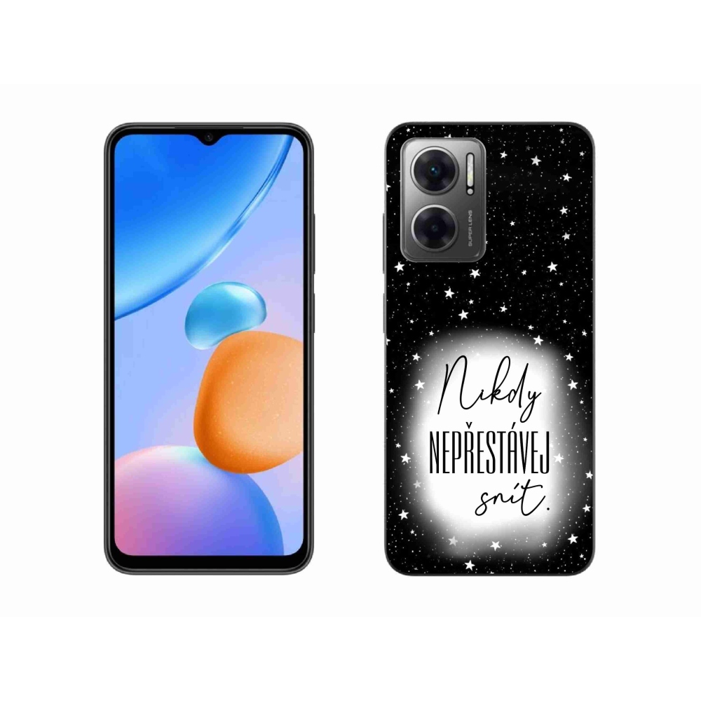 Gélový kryt mmCase na Xiaomi Redmi 10 5G - citát 1 bieločierne pozadie