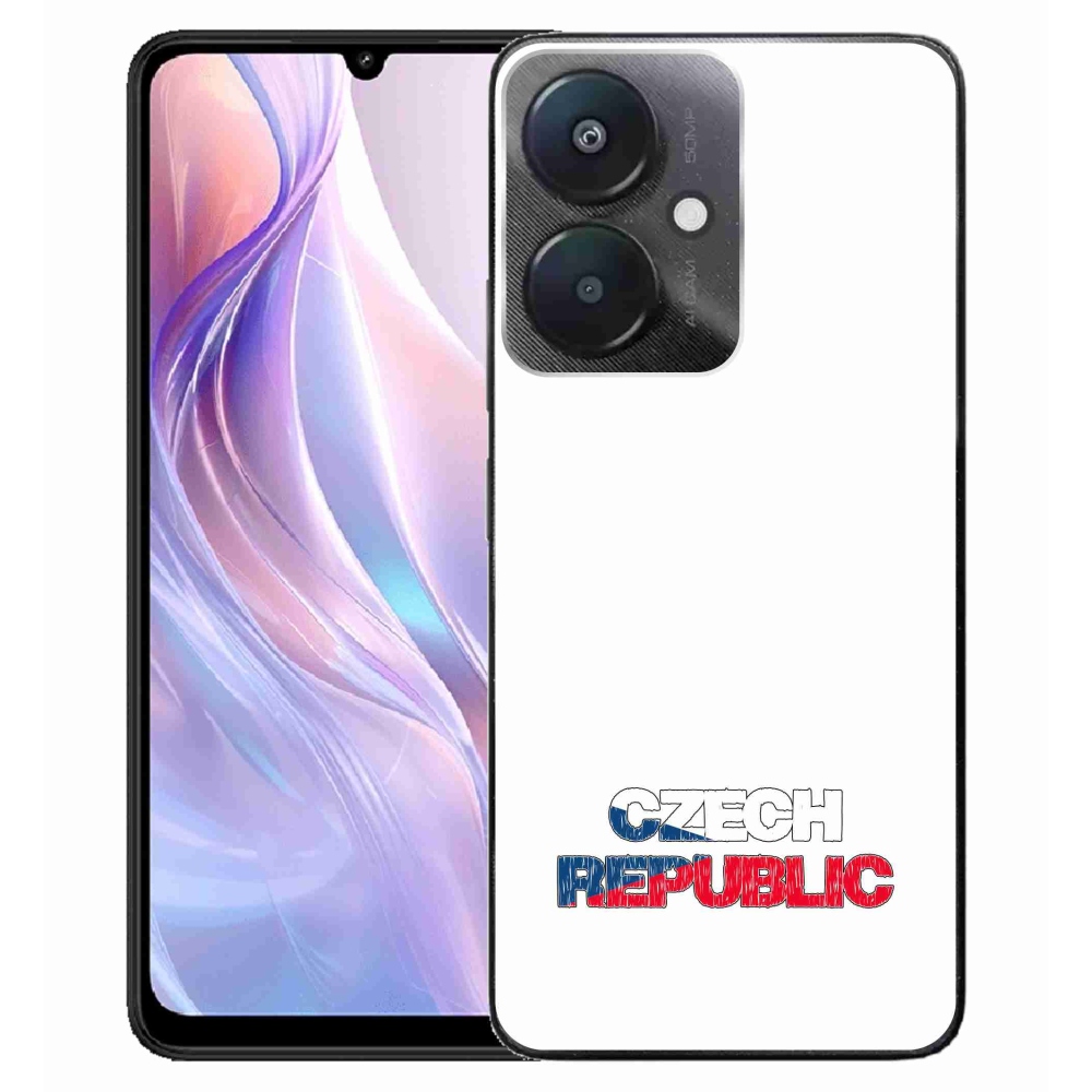 Gélový kryt mmCase na Xiaomi Redmi 13C 5G - Czech Republic biele pozadie
