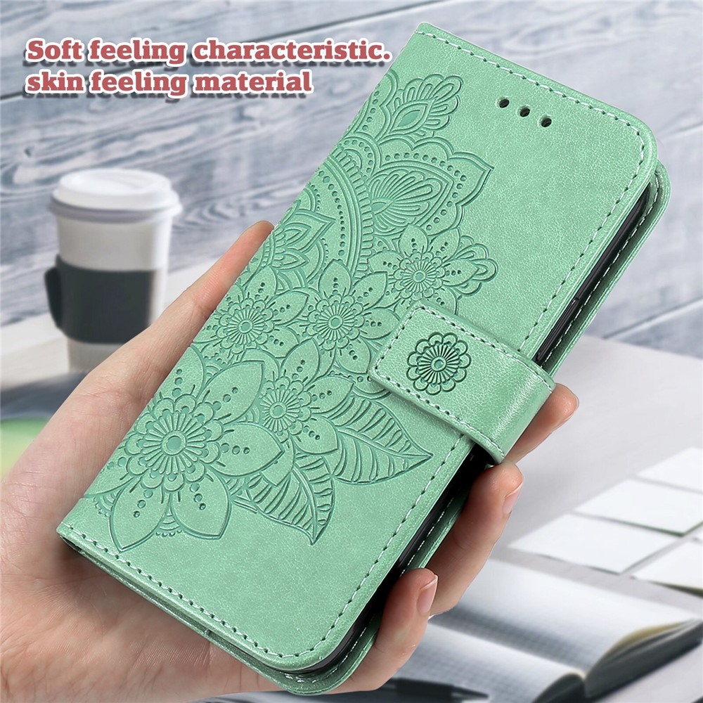 Mandala knižkové puzdro na Google Pixel 10 Pro XL/Pixel 9 Pro XL - modrozelené