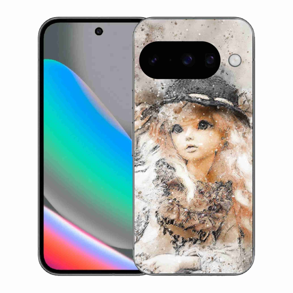 Gélový kryt mmCase na Google Pixel 10 - dievčatko s klobúkom