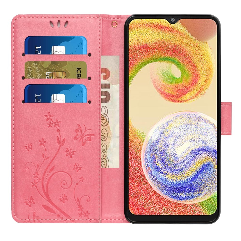 Flowers knižkové púzdro na Samsung Galaxy A06 4G - ružové