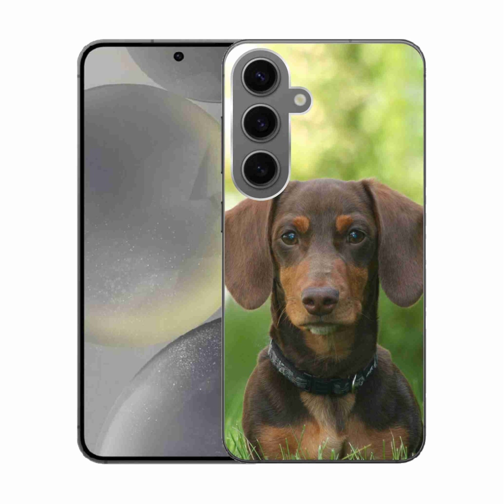 Gélový obal mmCase na Samsung Galaxy S24 - hnedý jazvečík
