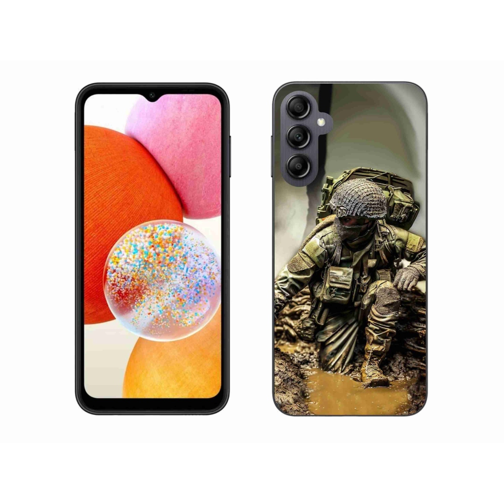 Gélový kryt mmCase na Samsung Galaxy A14 4G/5G - vojak