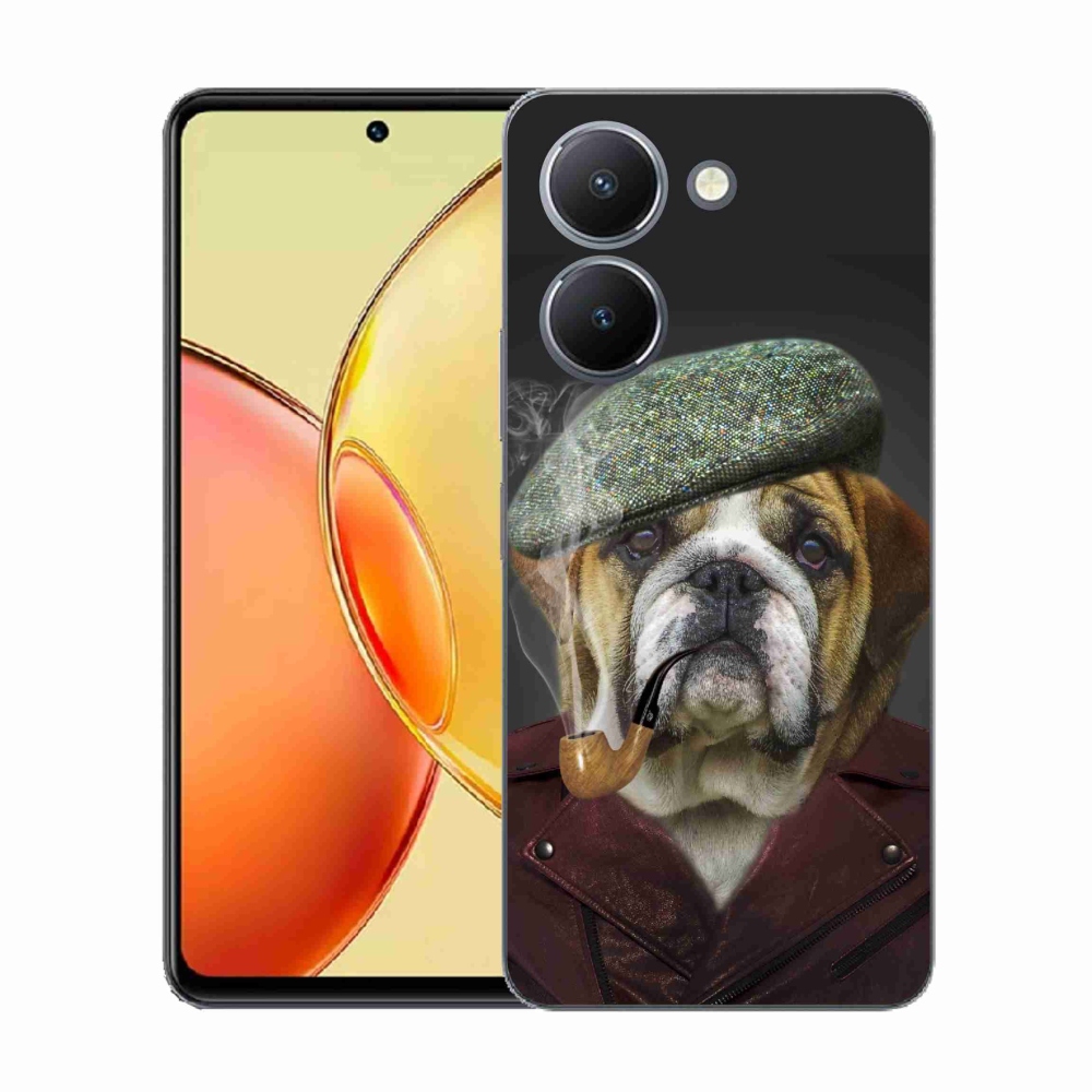 Gélový kryt mmCase na Vivo Y36 - pes s fajkou