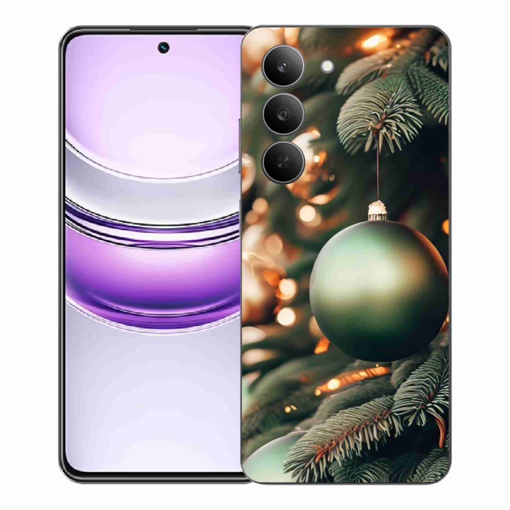 Gélový kryt mmCase na Realme 14x 5G - vianočné ozdoby 1