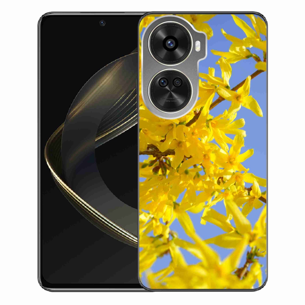 Gélový kryt mmCase na Huawei Nova 12 SE - žlté kvety