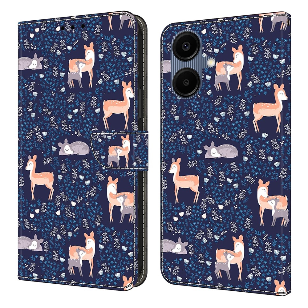 Smooth knižkové púzdro na Samsung Galaxy A07 4G - srnky
