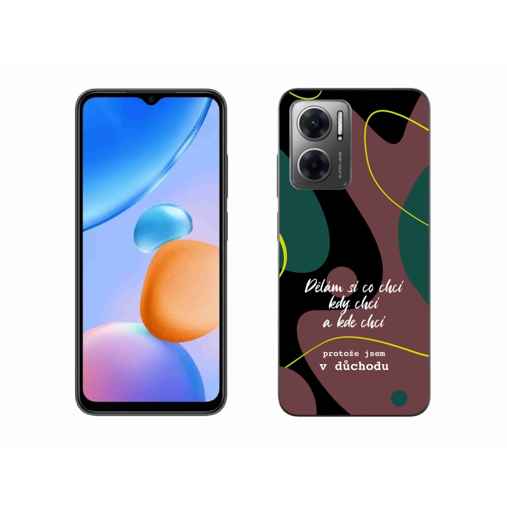 Gélový kryt mmCase na Xiaomi Redmi 10 5G - vtipný text 10 čierne pozadie