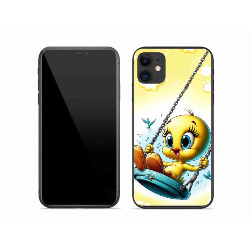 Gélový kryt mmCase na iPhone 11 - tweety