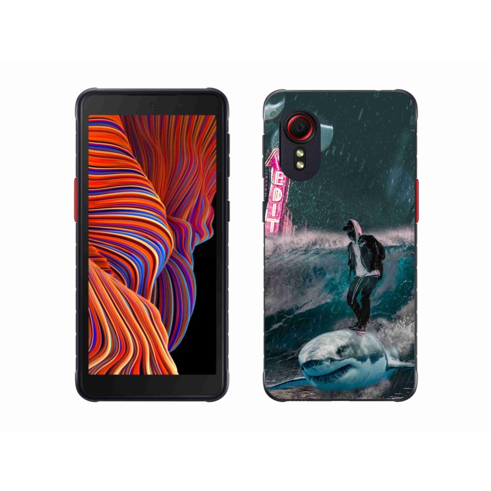 Gélový kryt mmCase na Samsung Galaxy Xcover 5 - žralok