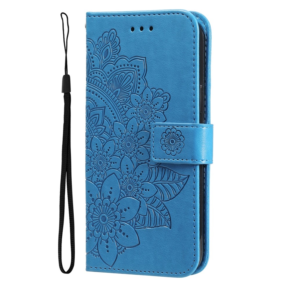 Mandala knižkové púzdro na Samsung Galaxy A36 5G - modré