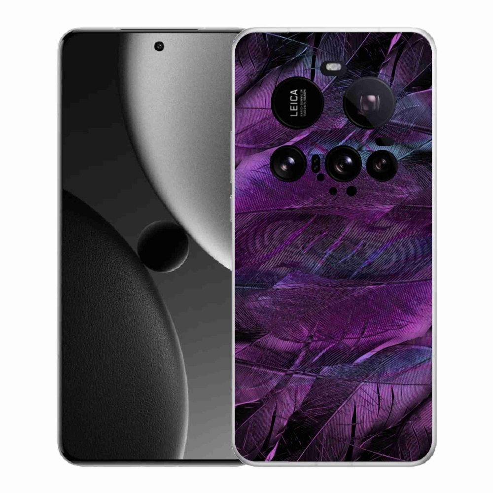 Gélový kryt mmCase na Xiaomi 15 Ultra - fialové pierka
