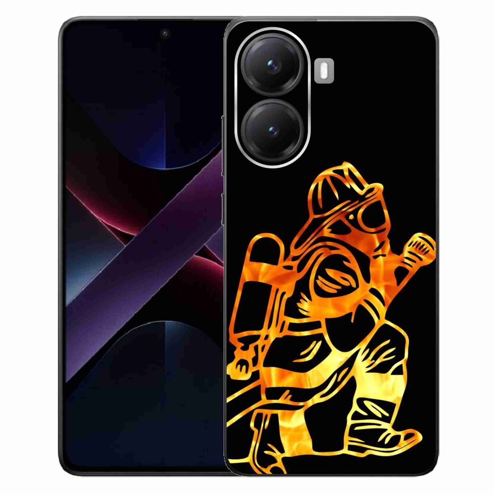 Gélový kryt mmCase na Xiaomi Poco X7 Pro 5G - hasič 1