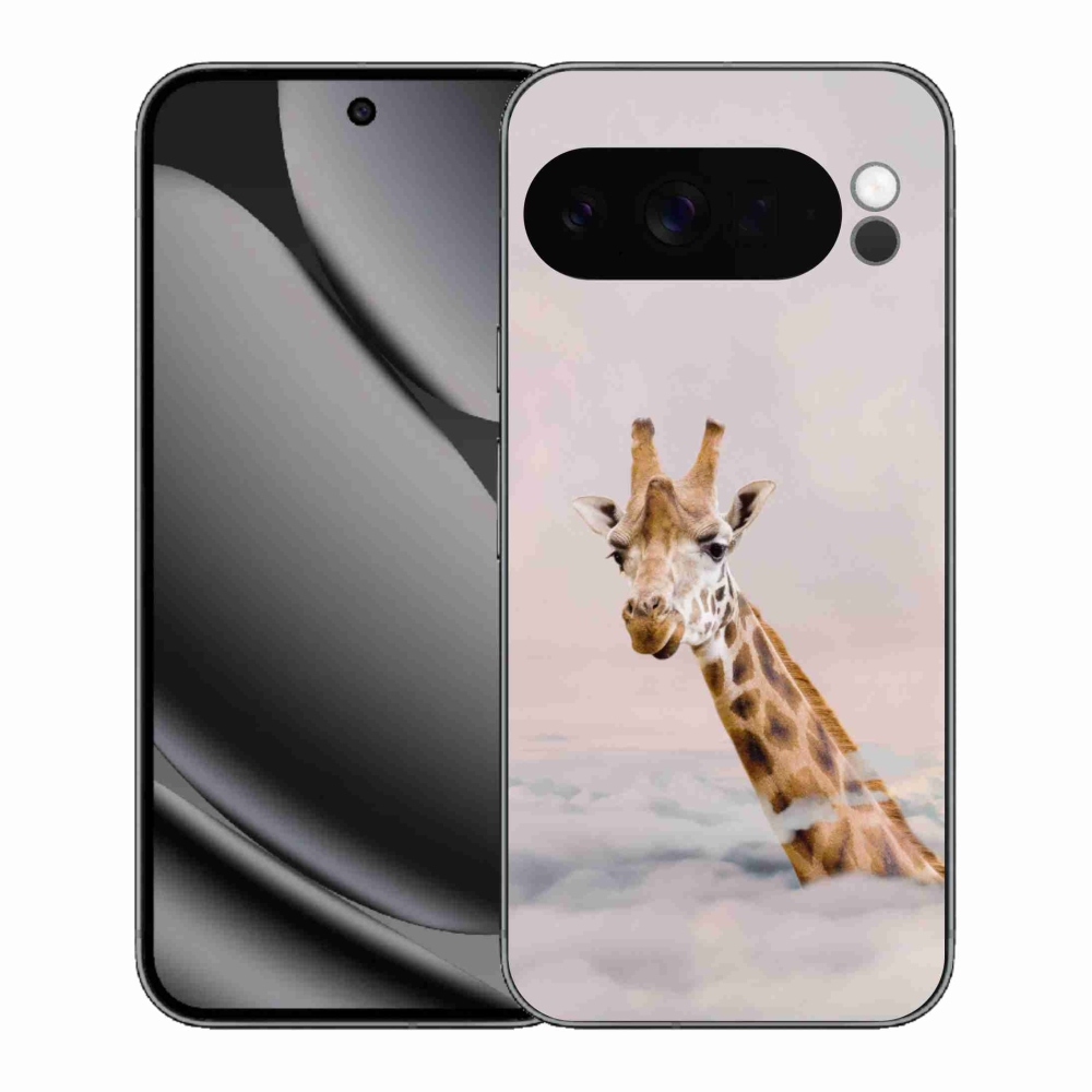 Gélový kryt mmCase na Google Pixel 10 Pro XL - žirafa v oblakoch